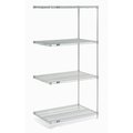 Nexel Wire Shelving Add-On, Poly-Z-Brite, 42W x 18D x 54H A18425Z